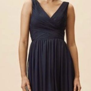 Burgundy BHLDN bridesmaid dress